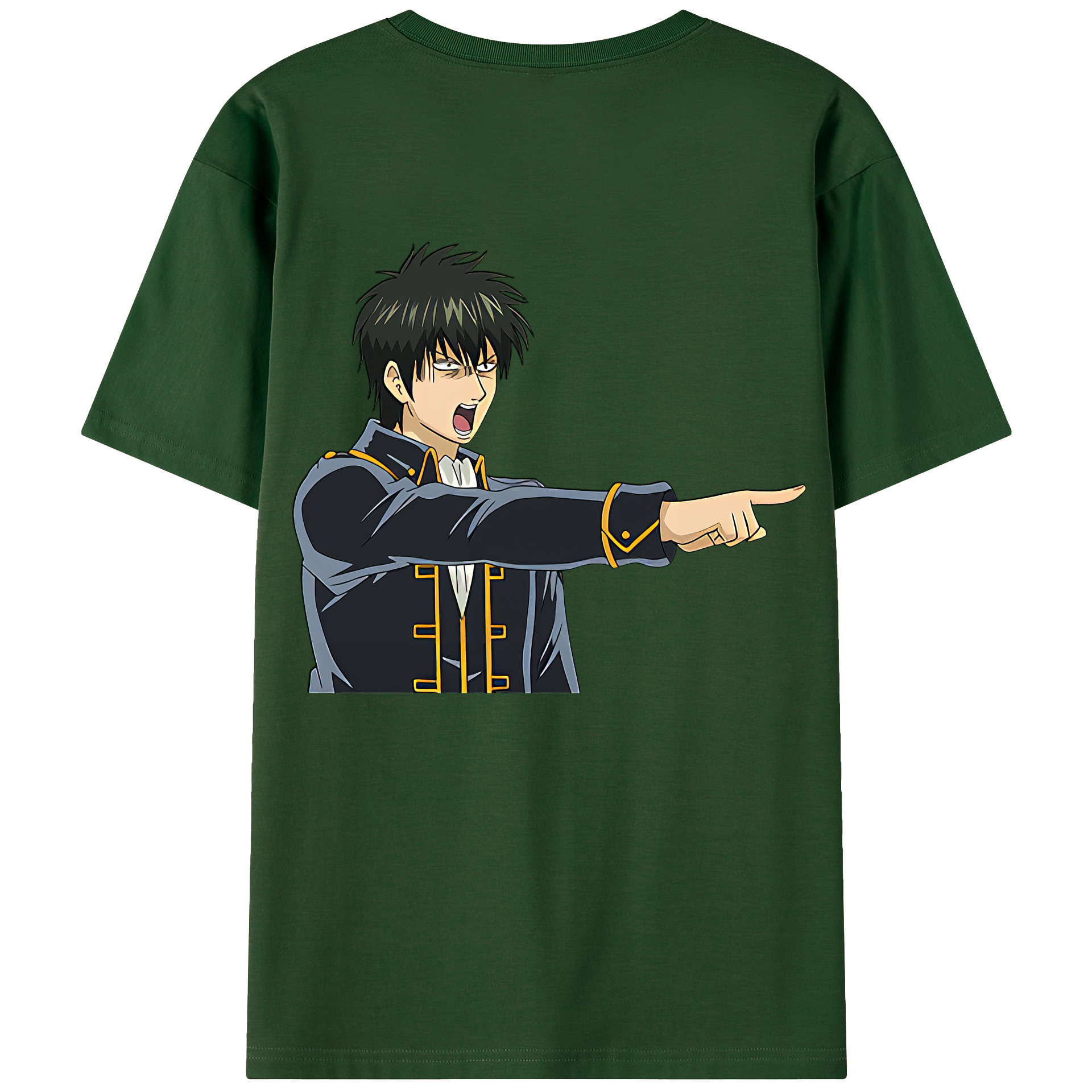 （画像用） ぎんたま 坂田銀時（さかたぎんとき） 神楽 志村新八（しむら しんぱち） GINTAMA Sakata Gintoki Kagura Shimura Shinpachi 綿100％半袖Tシャツ（背面プリント）
